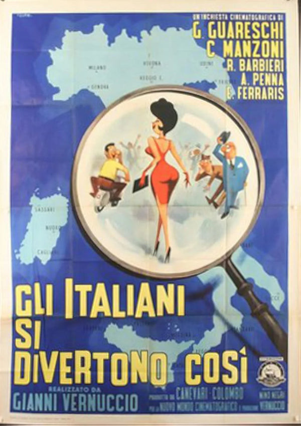 Vertigo Italian Movie Poster - Alfred Hitchcock Classic Movie Poster | Film Wall Art Print