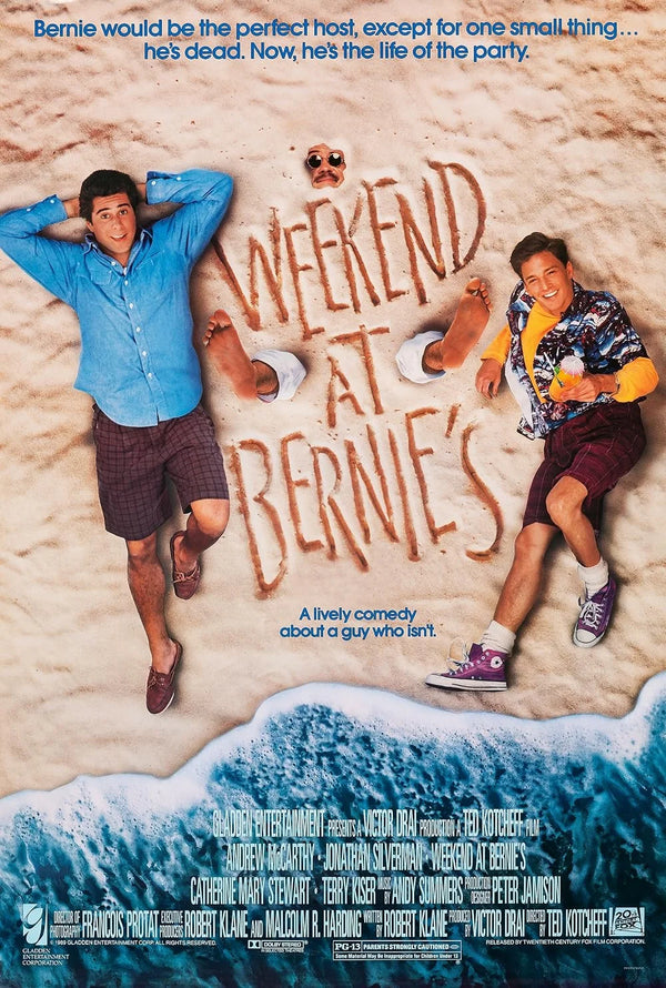 Weekend at Bernie's (1989) - Hilarious Adventure Comedy Crime Classic Movie Poster | Film Wall Art Print