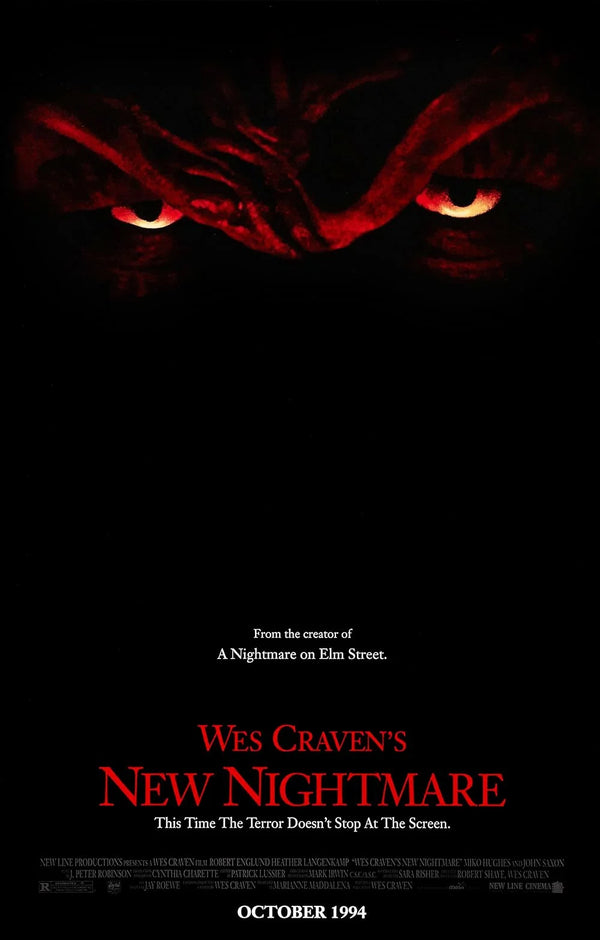 Wes Craven's New Nightmare (1994) - Fantasy Horror Movie Poster Movie Poster | Film Wall Art Print