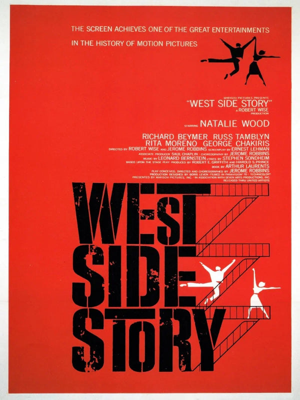 West Side Story Movie Poster - Classic Musical Film Art Movie Poster | Film Wall Art Print