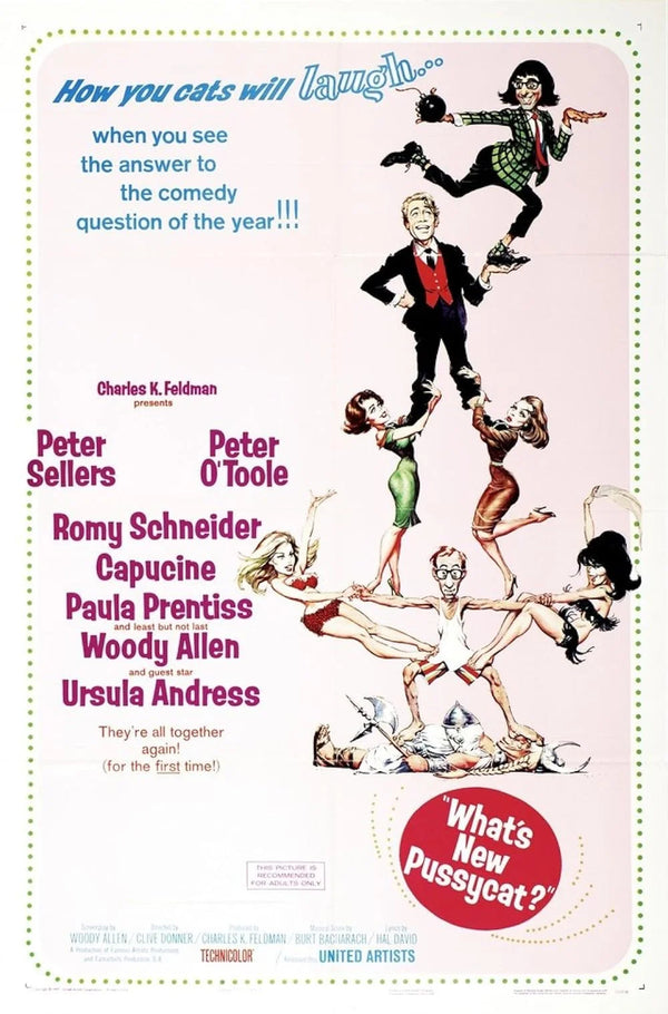What's New Pussycat (1965) - Classic Comedy Movie Poster Movie Poster | Film Wall Art Print