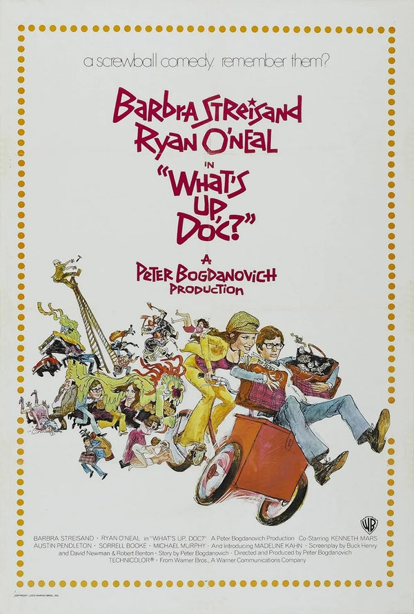 What's Up Doc? (1972) - Comedy & Romance Movie Poster Movie Poster | Film Wall Art Print