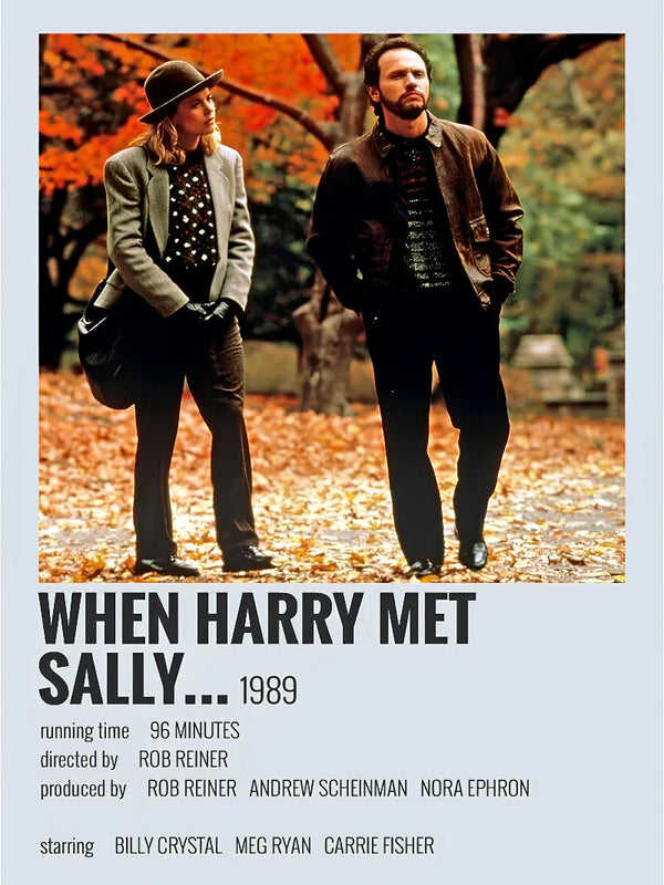 When Harry Met Sally Minimalist Movie Poster Art Print Movie Poster | Film Wall Art Print