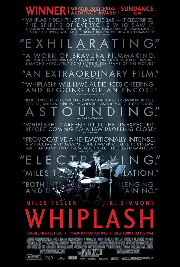 Whiplash Movie Poster - Damien Chazelle's Intense Drama Movie Poster | Film Wall Art Print