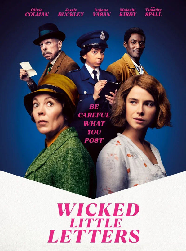 Wicked Little Letters Movie Poster | Dark Comedy Film Movie Poster | Film Wall Art Print