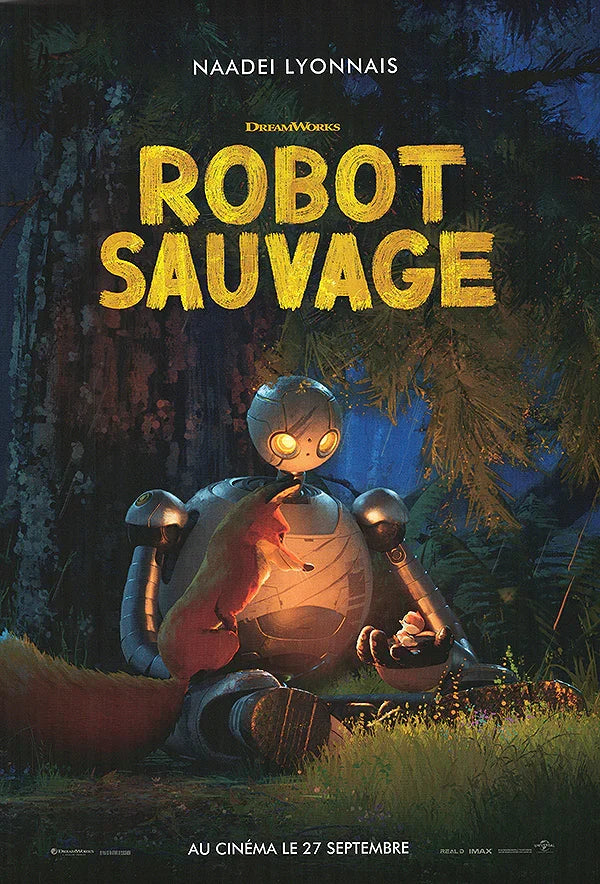 Wild Robot (French) - L'aventure robotique en français Movie Poster | Film Wall Art Print