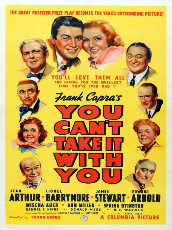 You Can't Take It With You Movie Poster - Classic 1938 Film Art Movie Poster | Film Wall Art Print