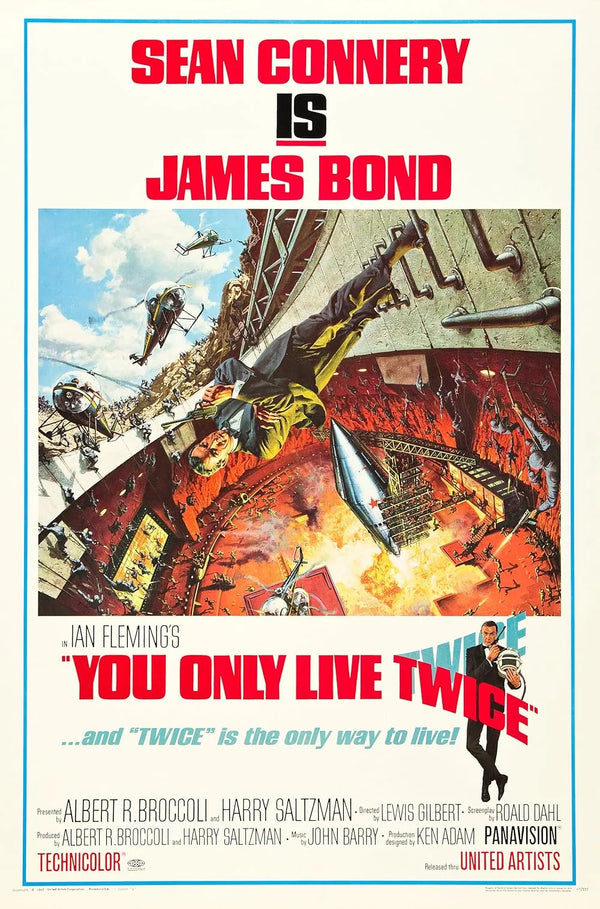 You Only Live Twice (French) 1967 Action/Adventure/Thriller Movie Poster | Film Wall Art Print