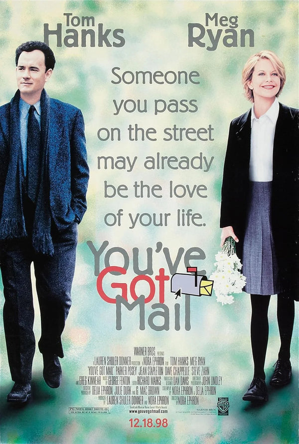You've Got Mail Movie Poster - 1998 Romantic Comedy Movie Poster | Film Wall Art Print