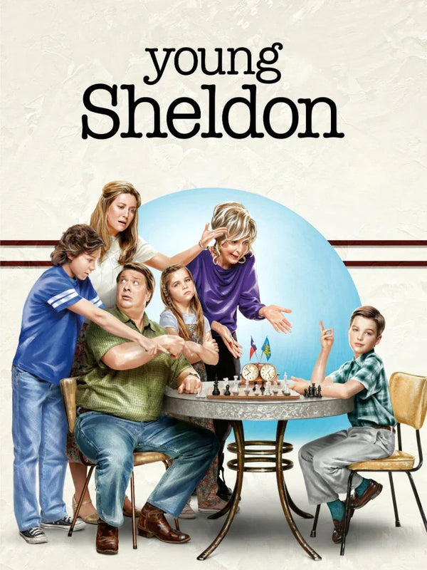 Young Sheldon TV Series Poster - Official Artwork Movie Poster | Film Wall Art Print